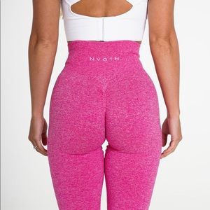 NVGTN scrunch pink leggings NWT
